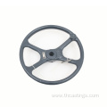 Customized Round Silver Cast Iron HandWheel Milling part